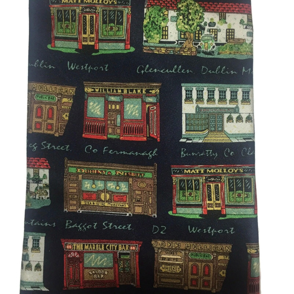Pubs Of Ireland Mens Silk Tie - Picture 6 of 6